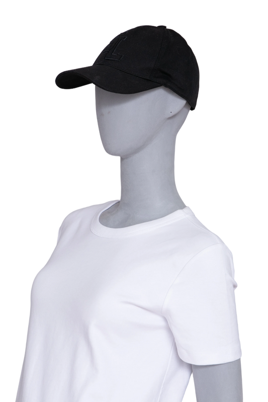 YSL BASEBALL CAP LOGO PATCH BLACK