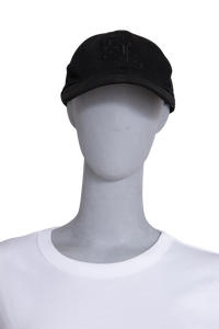 YSL BASEBALL CAP LOGO PATCH BLACK