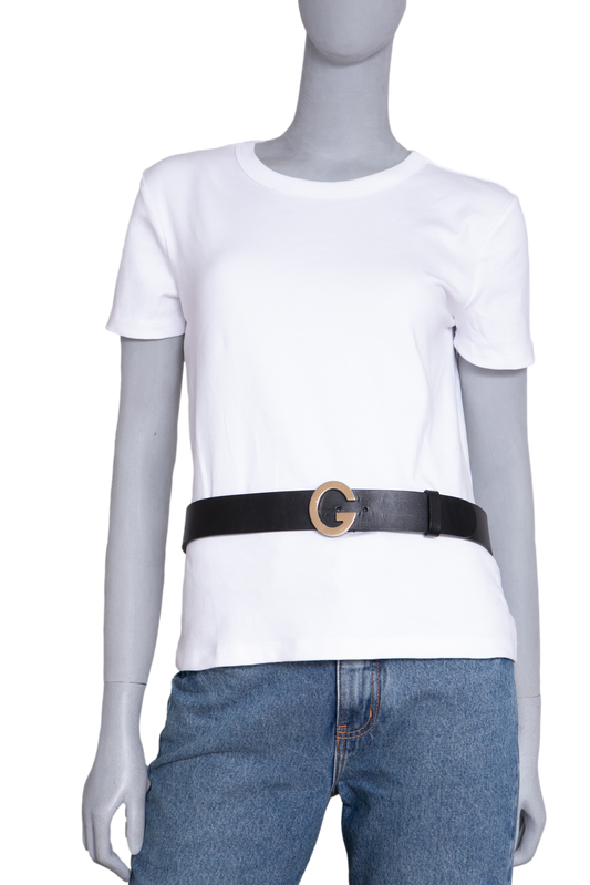 GUCCI CINTO G BUCKLE LARGE BLACK