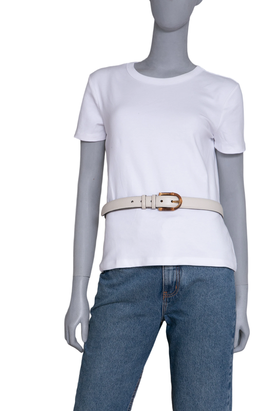 GUCCI CINTO BAMBOO OFF WHITE