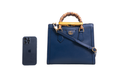 GUCCI DIANA SMALL TOTE NAVY