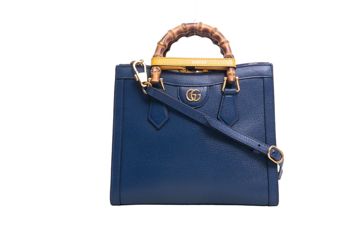 GUCCI DIANA SMALL TOTE NAVY