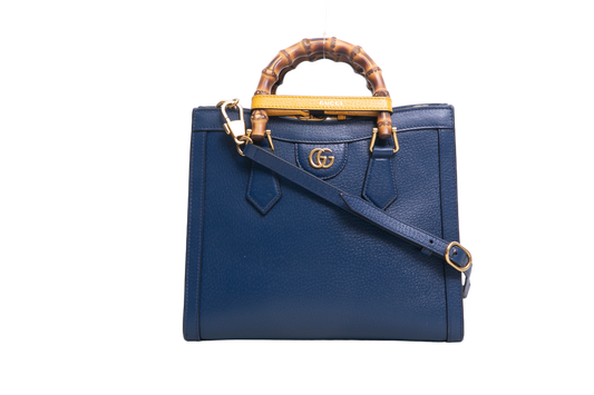 GUCCI DIANA SMALL TOTE NAVY