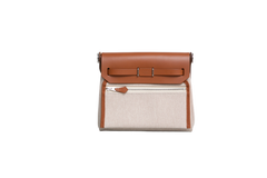HERMÈS HERBAG ZIP RETOURNE 20 ECRU/BEIGE/FAUVE