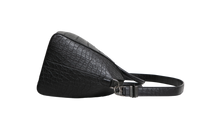 GIVENCHY ANTIGONA MEDIUM CROC EMBOSSED SATCHEL BLACK