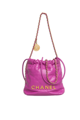 CHANEL 22 MINI MAGENTA HOBO