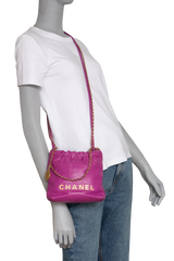 CHANEL 22 MINI MAGENTA HOBO