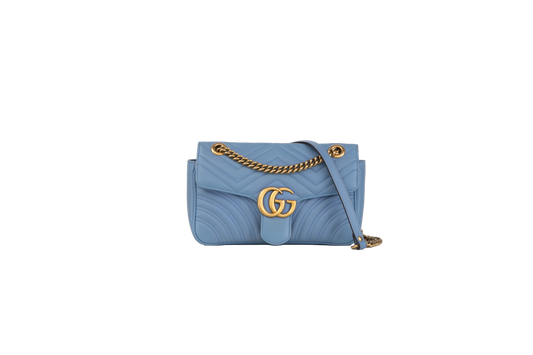 GUCCI GG MARMONT SMALL CLEAR SKY BLUE