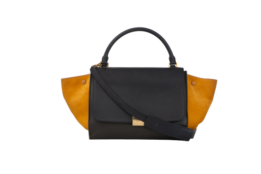 CELINE TRAPEZE TRICOLOR JAUNE & BROWN