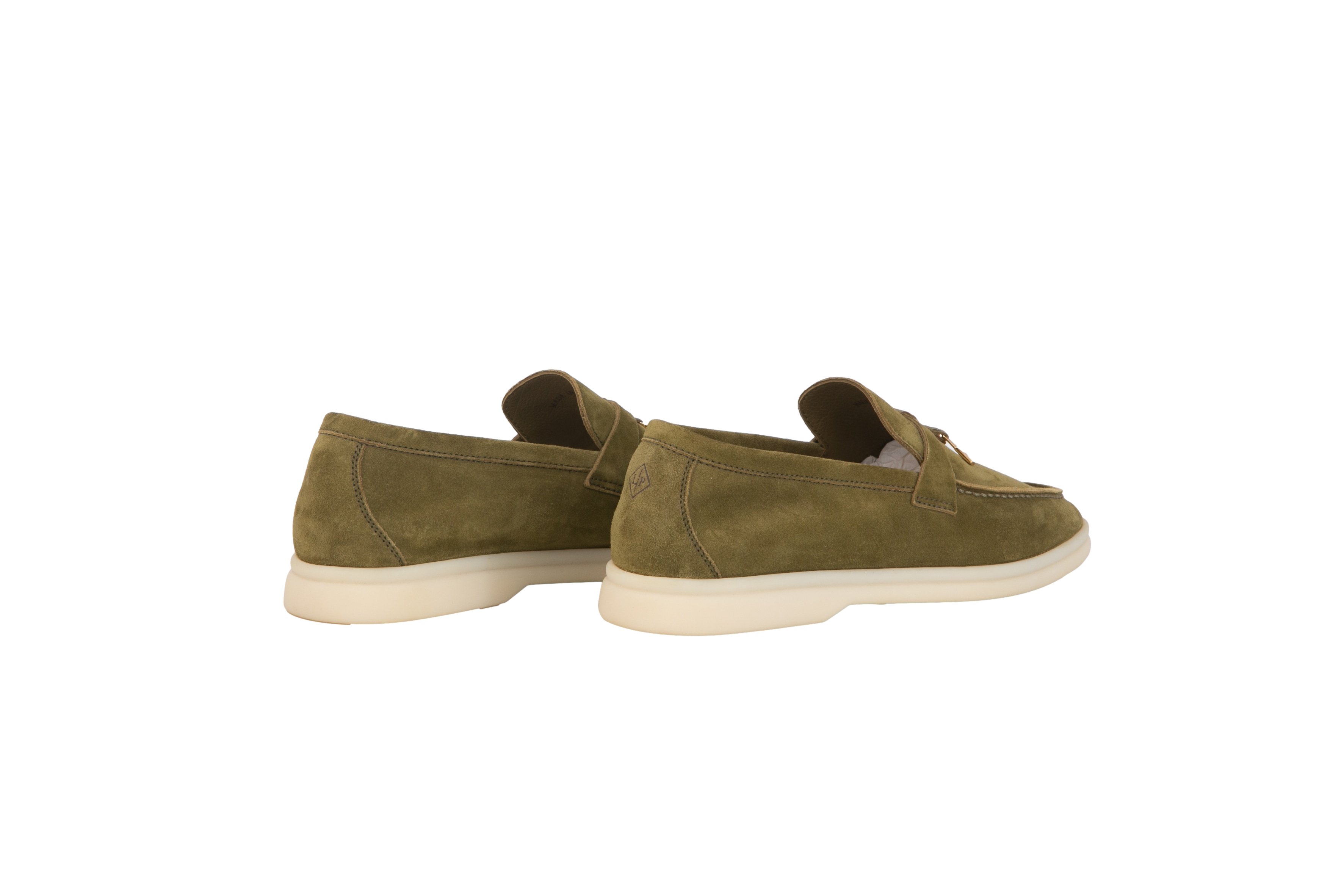 LORO PIANA LOAFER GREEN CHARMS WALK SUEDE