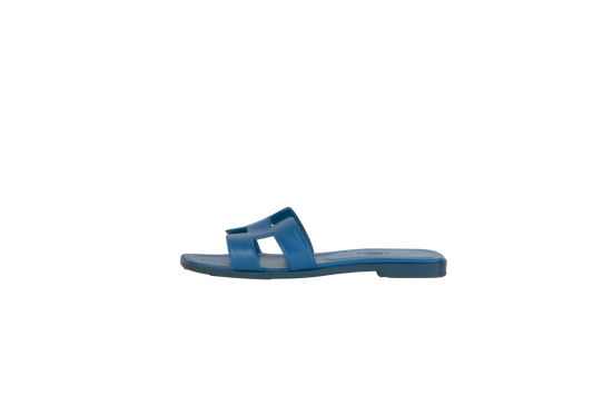 HERMÈS SANDAL ORAN BLUE SANTORINI