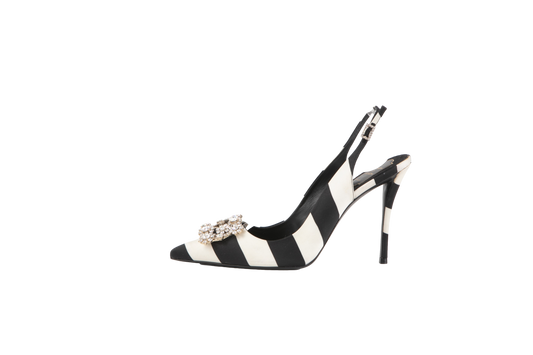 ROGER VIVIER SCARPIN STRIPES CRYSTALS - 40 BR