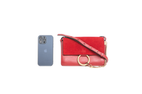 CHLOE FAYE SMALL SUEDE SIENNA RED