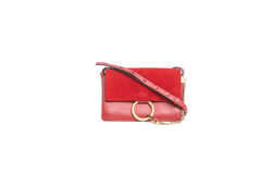 CHLOE FAYE SMALL SUEDE SIENNA RED