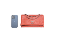 CHANEL TOUCH FLAP QUILTED LARGE DARK OCHRE