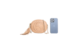 GUCCI MINI SOHO DISCO ROUND BEIGE