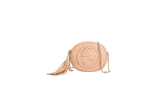 GUCCI MINI SOHO DISCO ROUND BEIGE