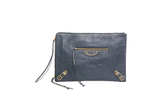 BALENCIAGA CLUTCH EDGE MOTOCROSS NAVY