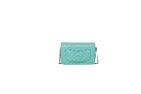 CHANEL WOC CHEVRON LAMBSKIN TURQUOISE