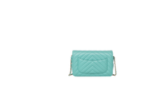 CHANEL WOC CHEVRON LAMBSKIN TURQUOISE