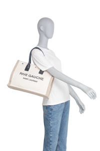 YSL RIVE GAUCHE SMALL LINEN CANVAS