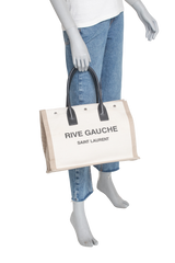 YSL RIVE GAUCHE SMALL LINEN CANVAS