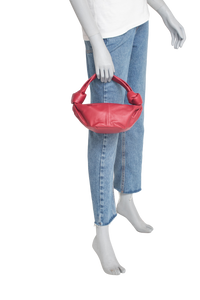 BOTTEGA MINI DOUBLE KNOT ROUGE