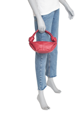 BOTTEGA MINI DOUBLE KNOT ROUGE