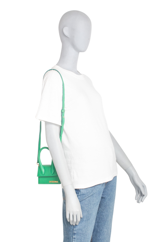 JACQUEMUS LE CHIQUITO MOYEN MINI GREEN