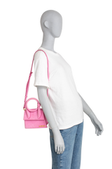 JACQUEMUS LE NOEUD PINK SUEDE