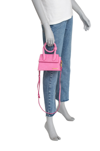 JACQUEMUS LE NOEUD PINK SUEDE
