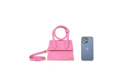 JACQUEMUS LE NOEUD PINK SUEDE