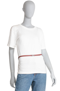 HERMES CINTO ANCRE SLIM AT ROUGE & RED RADIEUX REVERSIBLE