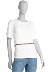 HERMES CINTO ANCRE SLIM AT ROUGE & RED RADIEUX REVERSIBLE