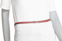 HERMES CINTO ANCRE SLIM AT ROUGE & RED RADIEUX REVERSIBLE