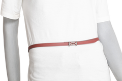 HERMES CINTO ANCRE SLIM AT ROUGE & RED RADIEUX REVERSIBLE