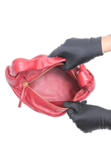 BOTTEGA MINI DOUBLE KNOT ROUGE