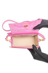 JACQUEMUS LE NOEUD PINK SUEDE
