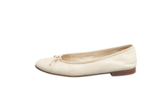 CHANEL SAPATILHA BALLET GRAIN OFF WHITE - 37 1/2 BR