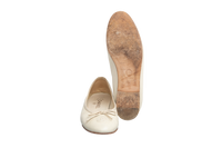 CHANEL SAPATILHA BALLET GRAIN OFF WHITE - 37 1/2 BR