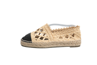 CHANEL ESPADRILLE SCHWARZ BEIGE - 36 BR