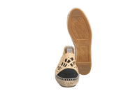 CHANEL ESPADRILLE SCHWARZ BEIGE - 36 BR