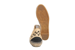 CHANEL ESPADRILLE SCHWARZ BEIGE - 36 BR