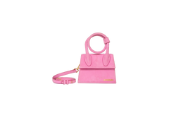 JACQUEMUS LE NOEUD PINK SUEDE
