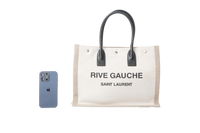 YSL RIVE GAUCHE SMALL LINEN CANVAS