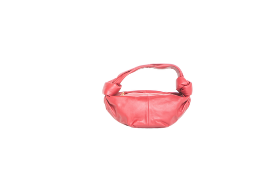 BOTTEGA MINI DOUBLE KNOT ROUGE