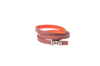 HERMES CINTO ANCRE SLIM AT ROUGE & RED RADIEUX REVERSIBLE