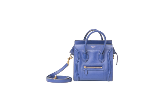 CELINE LUGGAGE NANO ROYAL BLUE