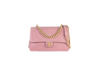 CHANEL OLD ROSE BOX LEATHER SINGLE FLAP