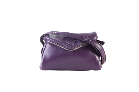 PRADA VIOLA PADDED NAPPA LEATHER SIGNAUX